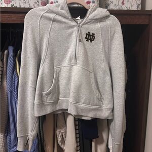 Lululemon Athletica Gray Notre Dame Hoodie